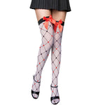 Sexy Fashion Bowknot Stockings Jacquard Stockings Fishnet Silk Stockings