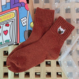 Cute Elastic Force Knitted Stockings Stock For Winter