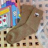 Cute Elastic Force Knitted Stockings Stock For Winter