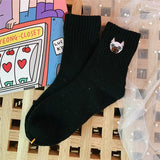 Cute Elastic Force Knitted Stockings Stock For Winter